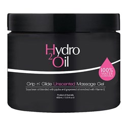 Hydro 2 Oil - Grip 'N' Glide Massage Gel - Unscented